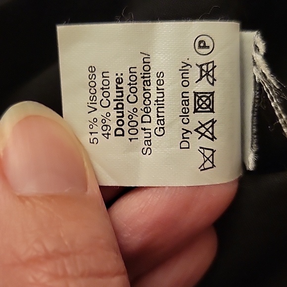 Madewell | Black Embroidered Signal Dress with Orange Stitching in size Small - Picture 11 of 11